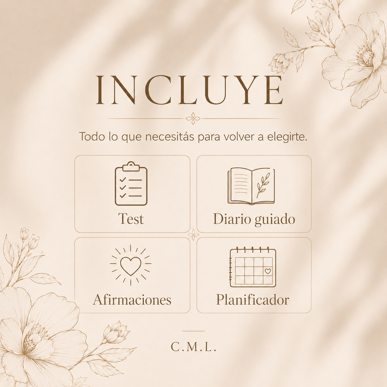 VOLVER A ELEGIRME™ El Método V.O.L.V.E.R.- Ebook + Workbook de 30 dias para recuperar tu autoestima y volver a ser la protagonista de tu vida.